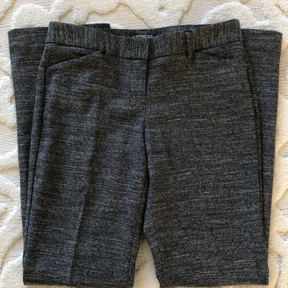 Express Black & White Editor Pants Size 2